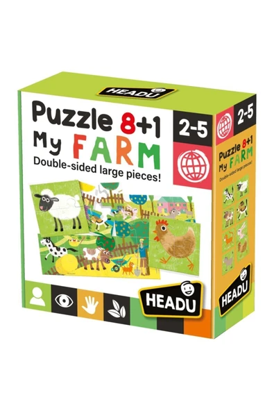 Headu Puzzle 8+1  My Farm 2-5 Yaş