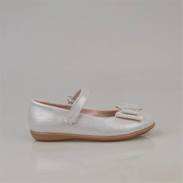 Trend Adımlar Gri Bebe Kız Çocuk Bilek Cırtlı Babet - Resim 2