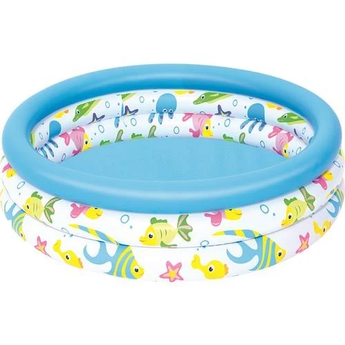 Bestway 3 Halkalı Balık Desenli 102x25 Cm Havuz - 2