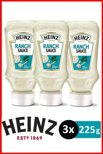 Heinz Ranch Sos 225 gr x 3 Adet - 1