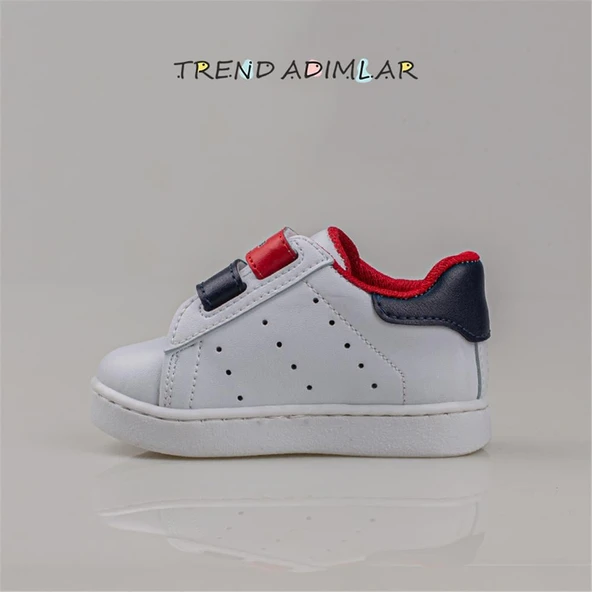 Trend Adımlar Kırmızı Işıklı İlk Adım Bebe Sneaker - 3