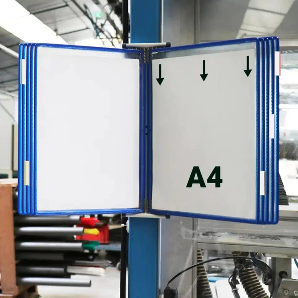 Leitz Tarifold Temel Duvar Ünitesi 10 lu Mavi (414101) - Resim 2