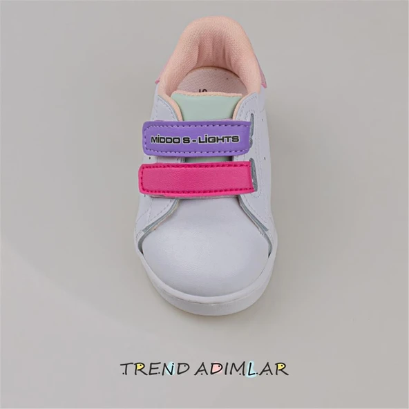 Trend Adımlar Lila Işıklı İlk Adım Bebe Sneaker - Resim 4