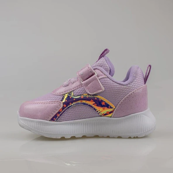 Trend Adımlar Lila Kız Çocuk Işıklı Bebe Sneaker - Resim 3