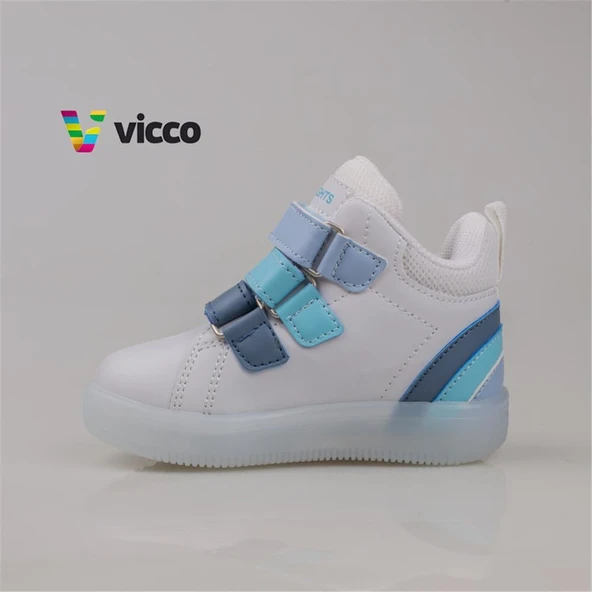 Vicco Mavi Rainbow Bebe Işıklı Bot - Resim 3