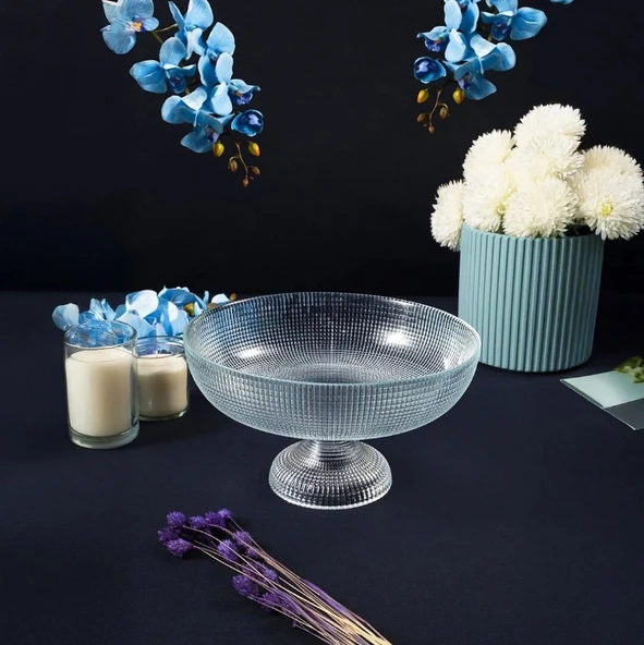 Fecra Loren Ayaklı Kase Natürel