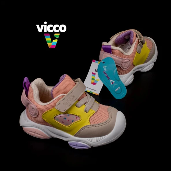 Vicco Pudra Pekin İlk Adım Bebe Sneaker - Resim 7