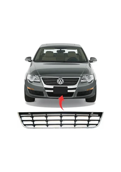 3C0853671C / PASSAT TAMPON ORTA IZGARA NİKELAJLI  2006-2011 GKL - 2