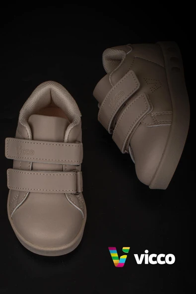 Vicco Bej Oyo Işıklı Unisex İlk Adım Bebe Sneaker - Resim 5
