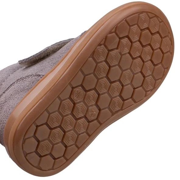 M2S Gri Cace Hakiki Deri Bebe Ortopedik Bot - Resim 6