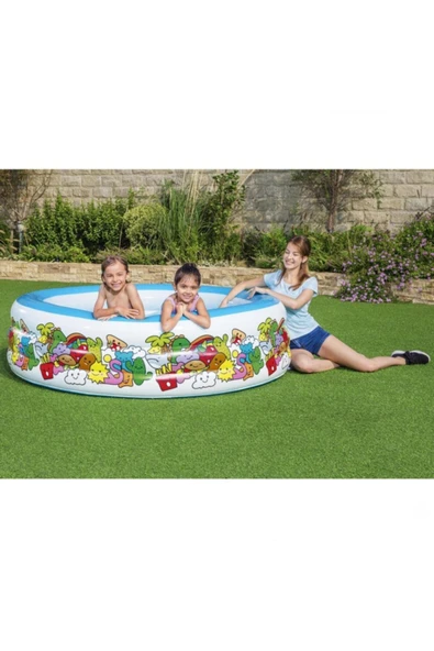 Bestway Şişme Jumbo Desenli Havuz 1.96x53 cm - 5