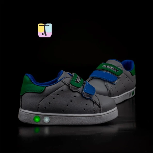Trend Adımlar Füme Yoyo İlk Adım Bebe Işıklı Sneaker - Resim 5