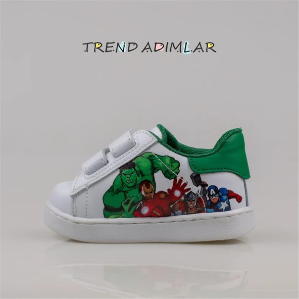 Trend Adımlar Beyaz Işıklı İlk Adım Bebe Sneaker - Resim 3