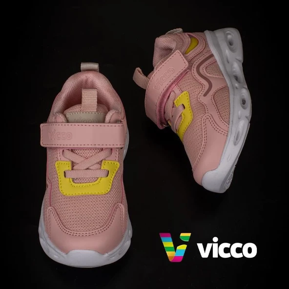 Vicco Pudra Rony Hafif Işıklı Bebe Sneaker - 4