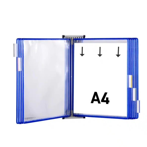 Leitz Tarifold Temel Duvar Ünitesi 10 lu Mavi (414101) - Resim 4