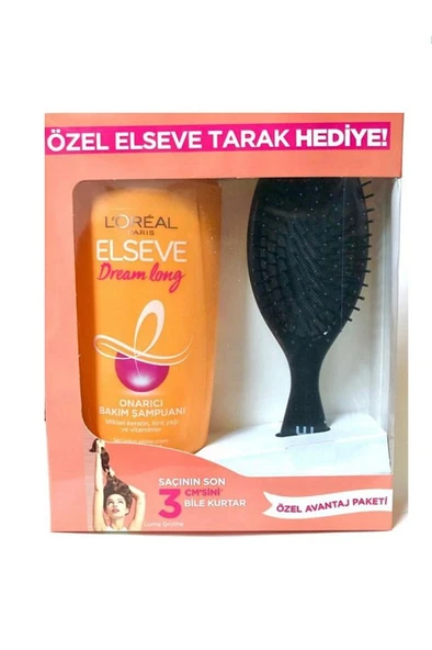 LOREAL ELSEVE ŞAMPUAN 450ML+TARAK SET-DREAM LONG ürün görseli 1