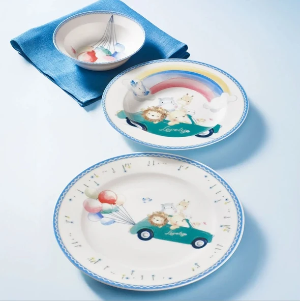 Güral Porselen Eda 3 Parça Bone Mama Takımı - 2134