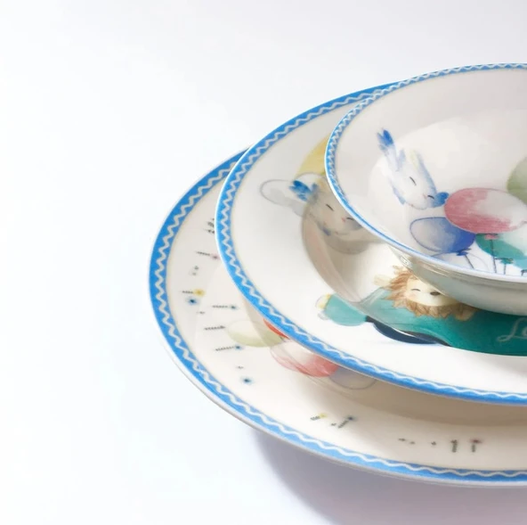 Güral Porselen Eda 3 Parça Bone Mama Takımı - 2134 - 2