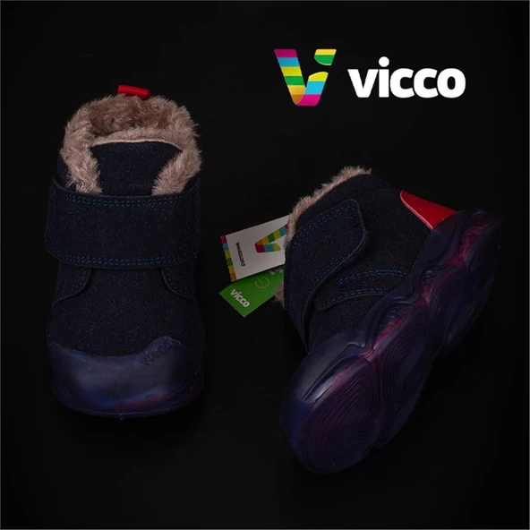 Vicco Lacivert Mind İlk Adım Bebek Işıklı Bot - 7
