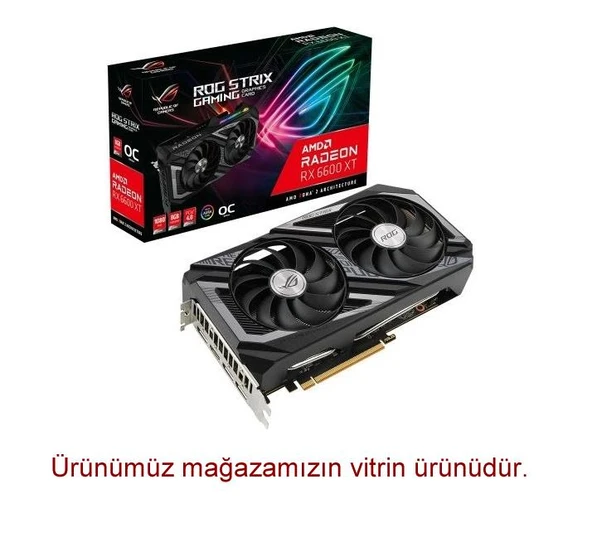 Asus RX 6600 XT Rog Strix OC Edition ROG-STRIX-RX6600XT-O8G-GAMING 128 Bit GDDR6 8 GB Ekran Kartı ürün görseli