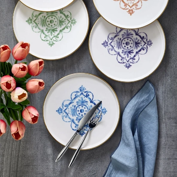 Fecra Miras 6 Parça Pasta Tabağı Seti - 2