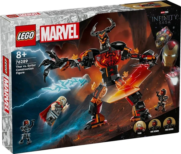 LEGO Marvel Thor, Surtur Yapım Figürüne Karşı 76289 – 8 Yaş ve Üzeri Yapım Seti (245 Parça)