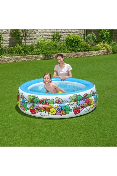 Bestway Şişme Jumbo Desenli Havuz 1.52x51 cm - 5