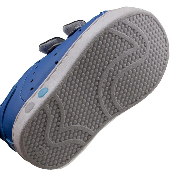 Trend Adımlar Saks Mavi Işıklı İlk Adım Bebe Sneaker - Resim 5