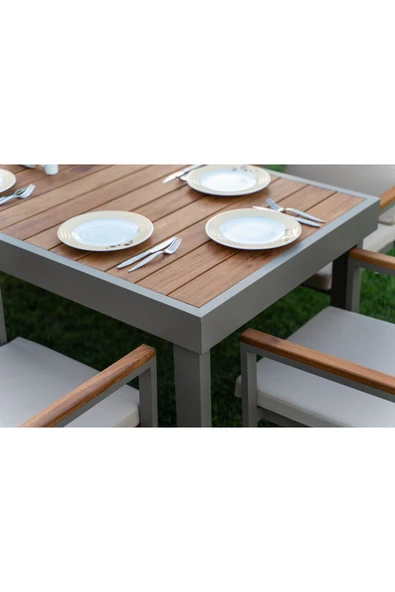 MİLLE GARDEN BAHÇE MOBİLYALARI Lagos Masa Takımı - 8