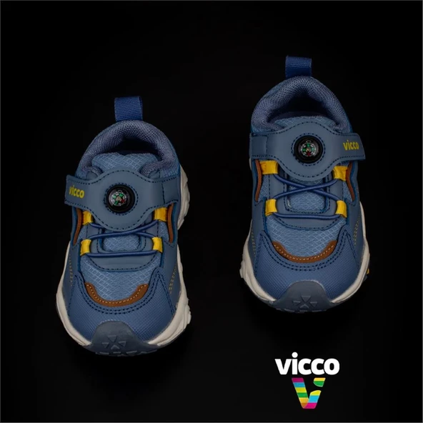 Vicco Mavi Shiro Bebe Kaymaz Taban Sneaker - 4