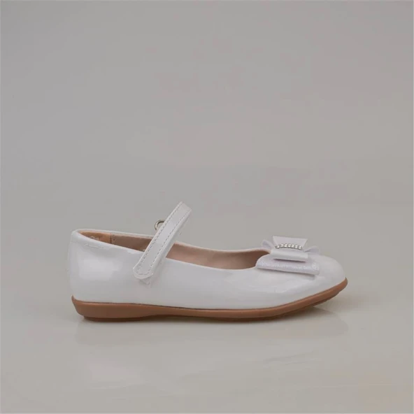 Trend Adımlar Beyaz Bebe Kız Çocuk Bilek Cırtlı Babet - Resim 2