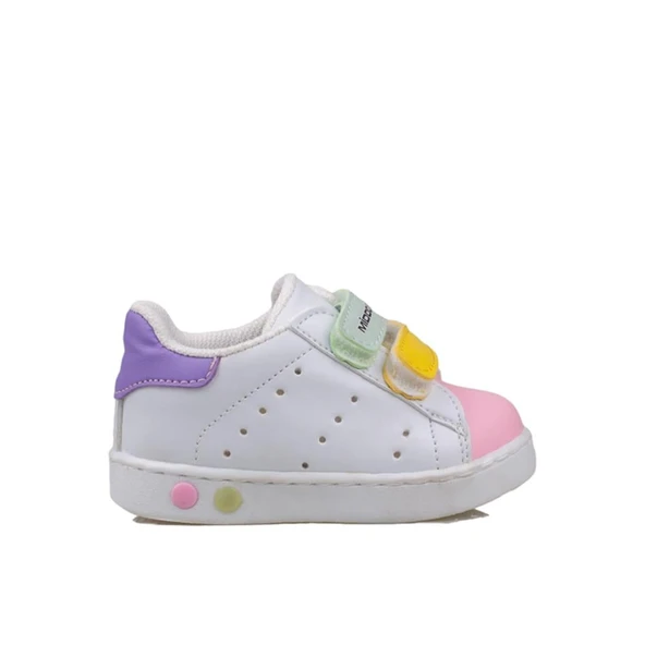 Trend Adımlar Pembe Işıklı İlk Adım Bebe Sneaker - 1
