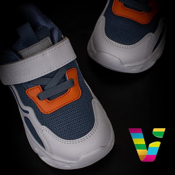 Vicco Mavi Rony Hafif Işıklı Bebe Sneaker - 5