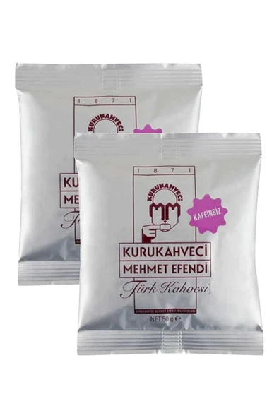 Kurukahveci Mehmet Efendi Kafeinsiz Türk Kahvesi 50 gr 2'li - 6