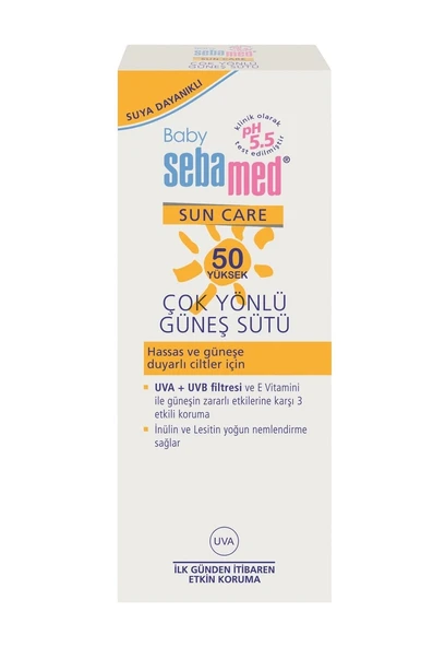 Sebamed Baby Sun Care Çok Yönlü Güneş Sütü SPF 50 100 ML - 2