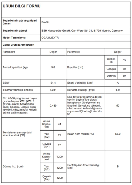 Profilo DVK6J360 Duvar Tipi Davlumbaz 60 CM Siyah - 8