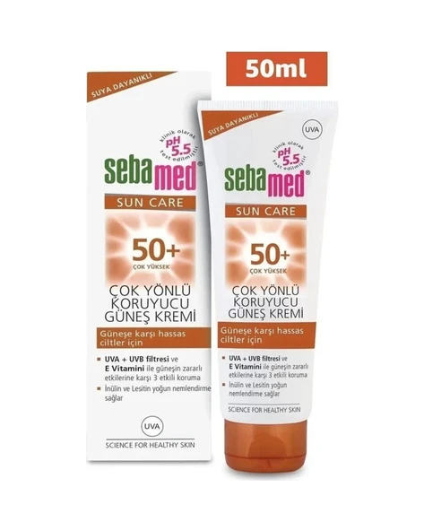 SEBAMED SUN CARE UVA / UVB FİLTRESİ YÜKSEK KORUMA ÇOK YÖNLÜ GÜNEŞ KREMİ 50 SPF 50 ML - 2