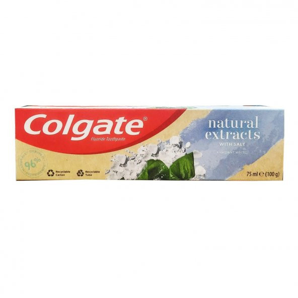 Colgate Natural Extracts Wıth Salt Tuz Özlü Diş Macunu 75 Ml