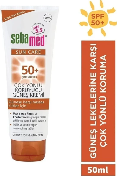 SEBAMED SUN CARE UVA / UVB FİLTRESİ YÜKSEK KORUMA ÇOK YÖNLÜ GÜNEŞ KREMİ 50 SPF 50 ML