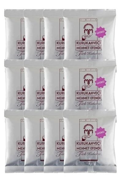 Kurukahveci Mehmet Efendi Kafeinsiz Türk Kahvesi 50 gr - Resim 3