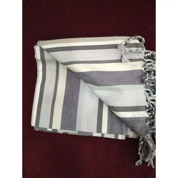 2 Adet Pamuk-Keten Peştemal (100x180)-Melisa - 2