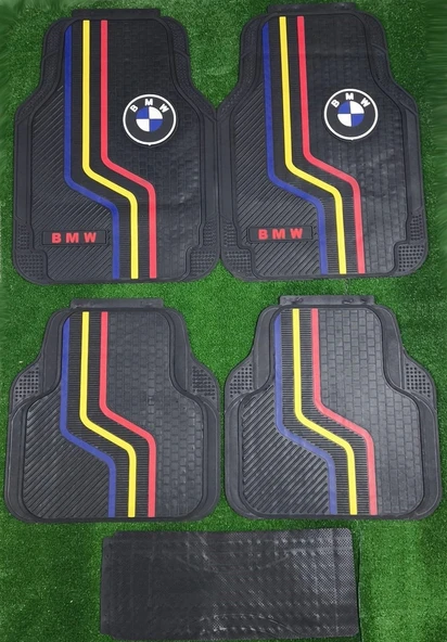 Üniversal BMW Latex Kauçuk-5 parça-Paspas-Kaydırmaz Taban-1.Sınıf İthal Ürün