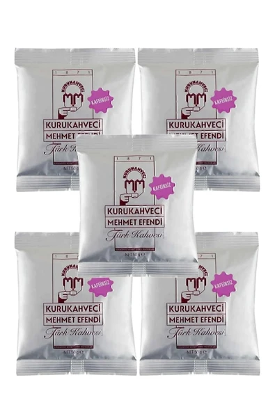 Mehmet Efendi Kafeinsiz Türk Kahvesi 50 Gr - 40 Adet - 4