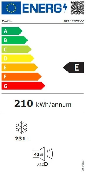 Profilo DF1033WEVV 220 L 7 Çekmeceli Dikey Derin Dondurucu - 8