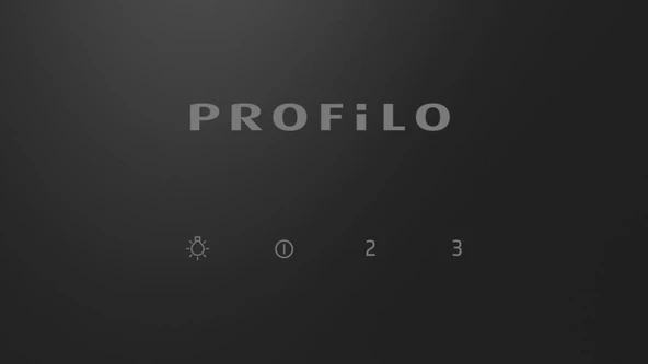 Profilo DVK6J361 59 CM Duvar Tipi Davlumbaz Siyah - 3