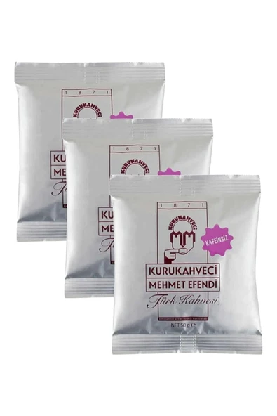 Mehmet Efendi Kafeinsiz Türk Kahvesi 50 Gr - 40 Adet - Resim 5