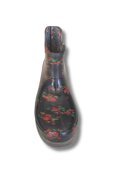 Potin Kadın Yağmur Botu 36-40 Kırmızı - 4