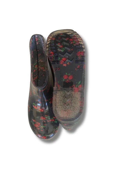 Potin Kadın Yağmur Botu 36-40 Kırmızı - 5