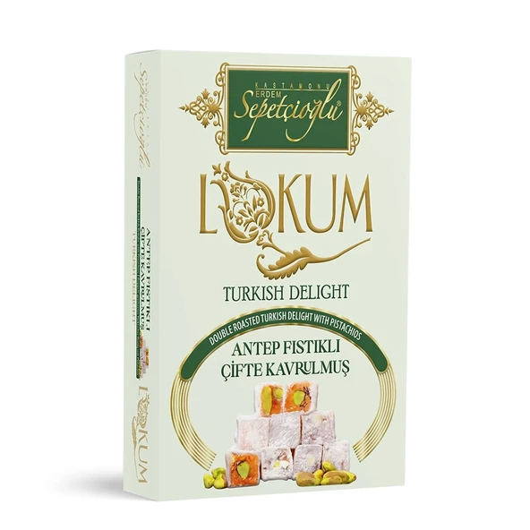Antep Fıstıklı Çifte Kavrulmuş Lokum 240G ürün görseli