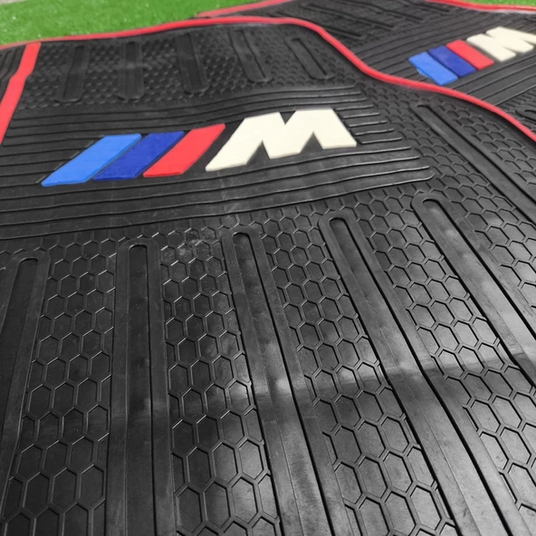 Üniversal BMW-M Latex Kauçuk-5 parça-Paspas-Kaydırmaz Taban-1.Sınıf İthal Ürün - 2